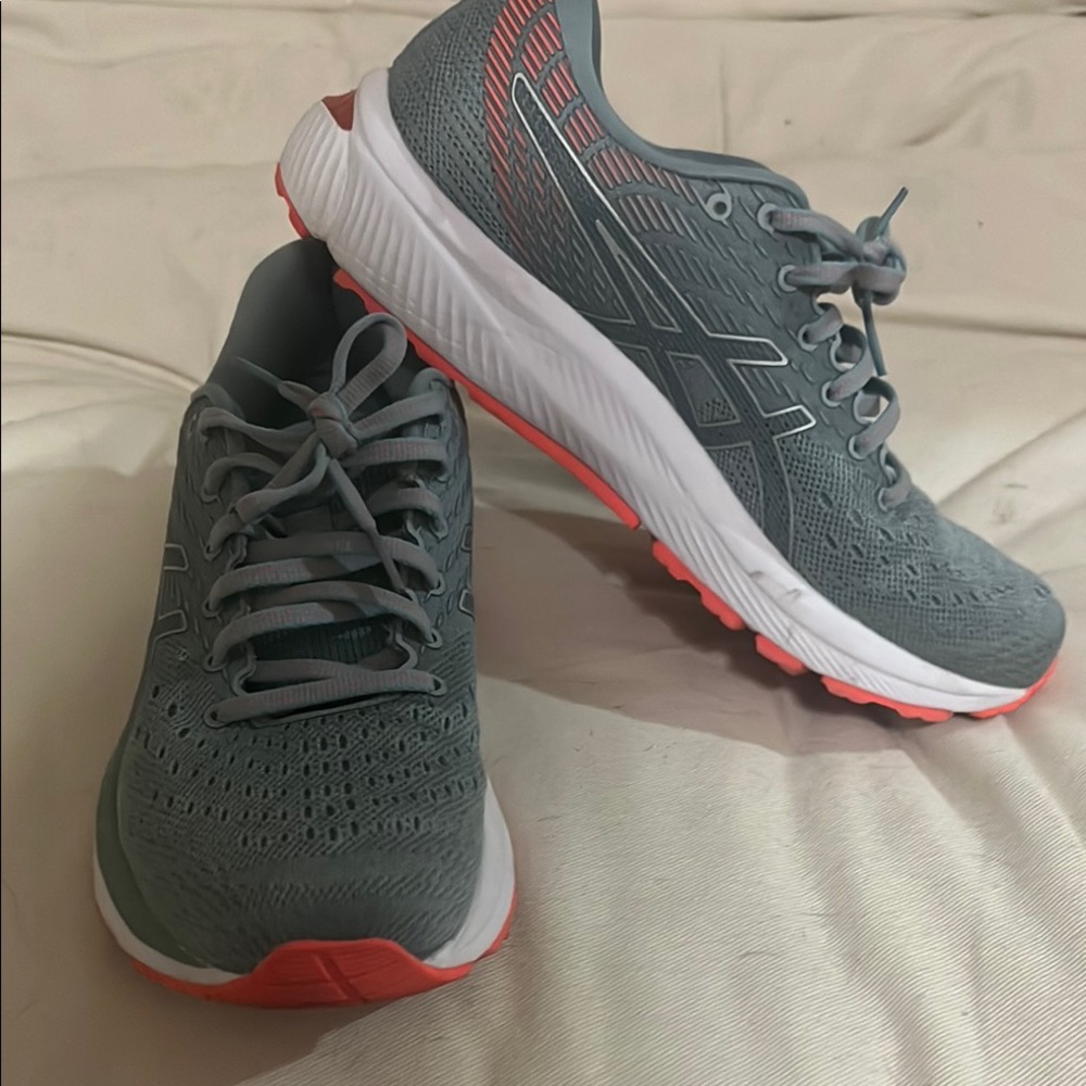ASICS Women's Running Shoes - Gray and Pink